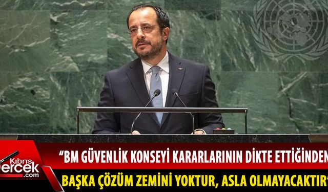 Hristodulidis, "mevcut durumun Kıbrıs'ın geleceği olamayacağı" iddiasında bulundu