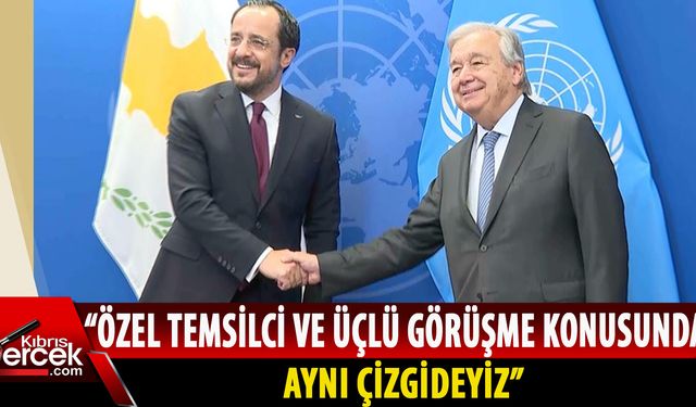Hristodulidis, Guterres'le görüştü