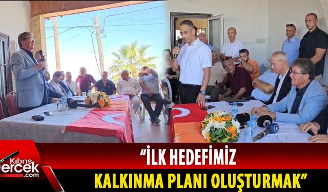 UBP Genel Başkanı ve Başbakan Üstel, Karaoğlanoğlu, Çatalköy ve Esentepe'yi ziyaret etti