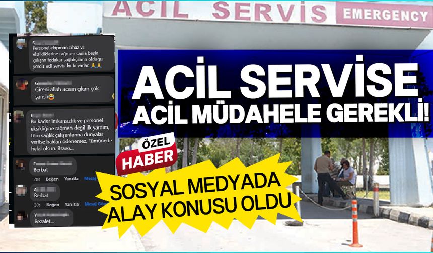 Yıllardır kanayan yara, acil servis hizmetleri...