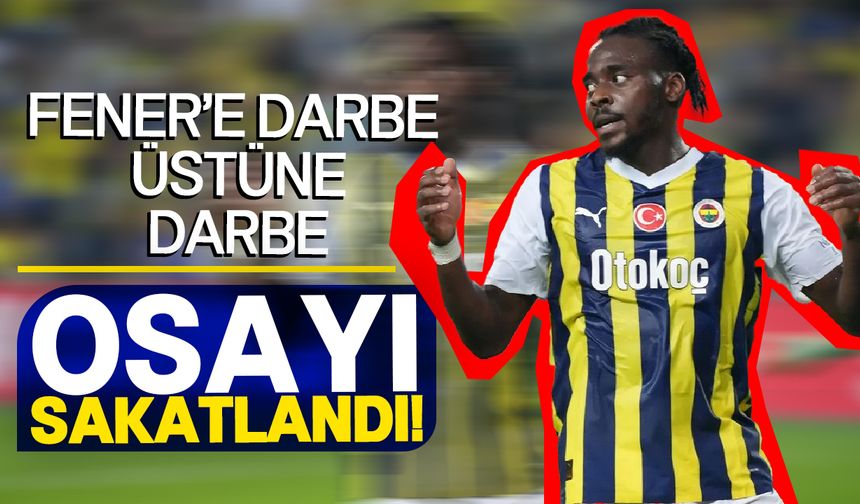 Fenerbahçe'de sakatlara bir yenisi daha eklendi!