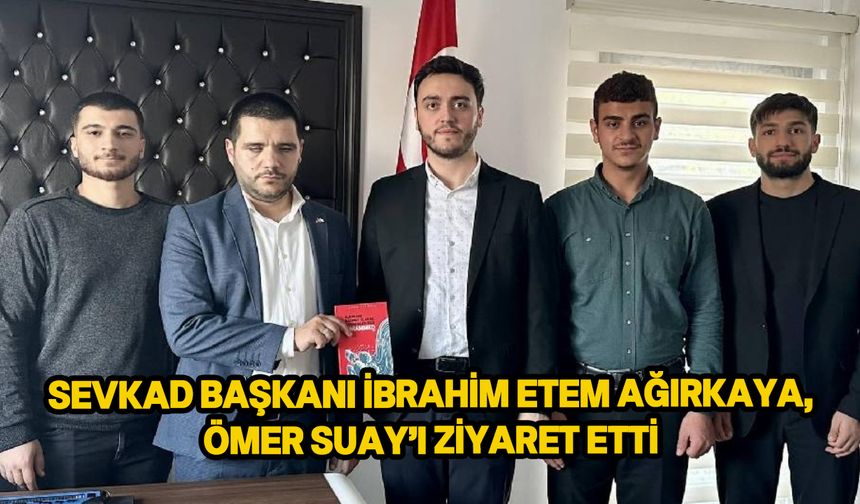 Ağırkaya, Engelliler Dayanışma Derneği Başkanı Ömer Suay’ı ziyaret etti
