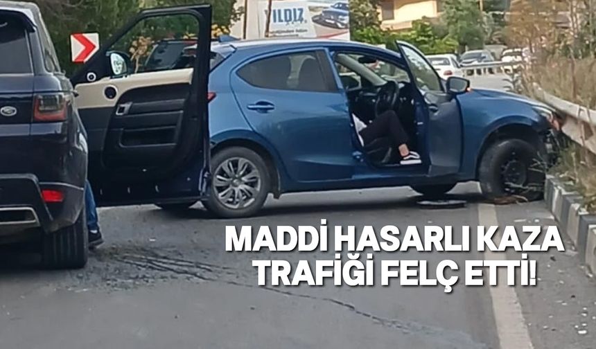 Boğaz'da trafik kazası!