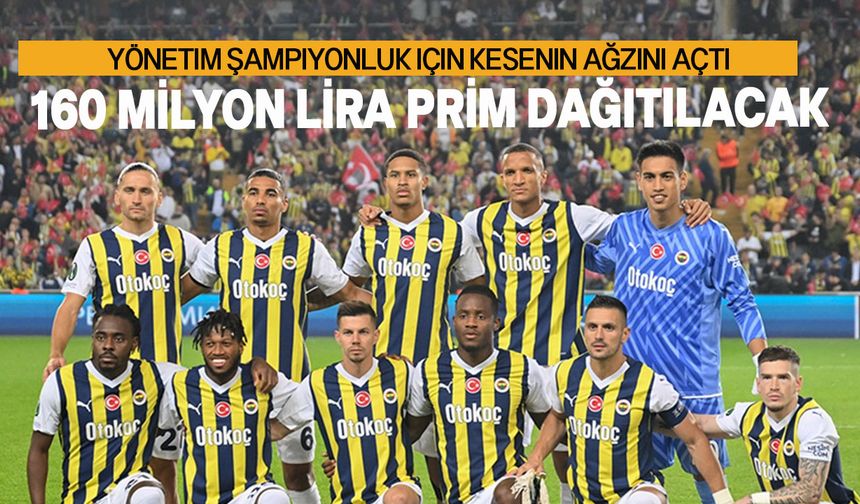 Fenerbahçe'de her şey şampiyonluk için! Ali Koç'tan prim kararı