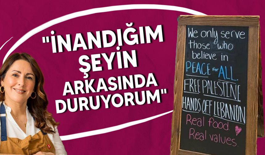 ABD'de Kıbrıslı Türk Naciye Emren’in “Barış” tabelası İsraillileri kızdırdı!