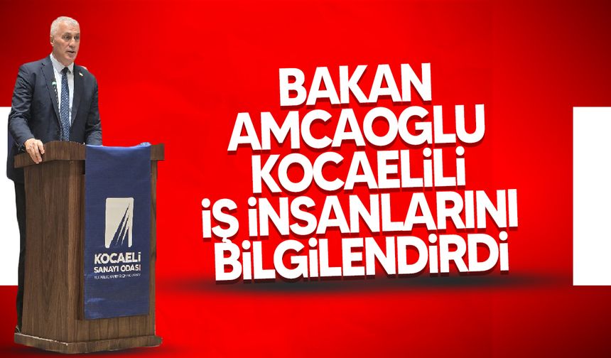 Amcaoğlu Kocaelili iş insanlarına Güvercinlik Sanayi Bölgesi hakkında bilgi verdi