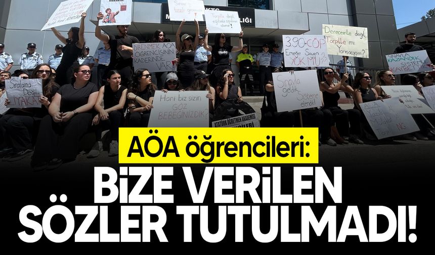 AÖA öğrencilerinden sınav tüzüğüne tepki!