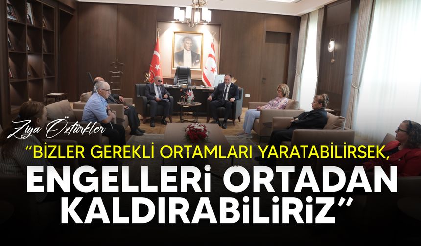 Meclis Başkanı Öztürkler, Engelliler Federasyonu’nu kabul etti