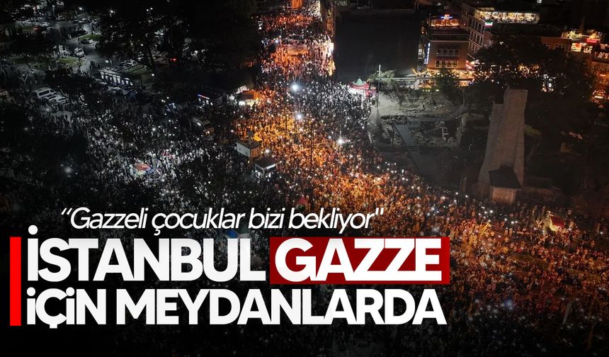 İstanbul tek yürek: Gazze'ye Umut Işığı Ol yürüyüşü gerçekleştirildi