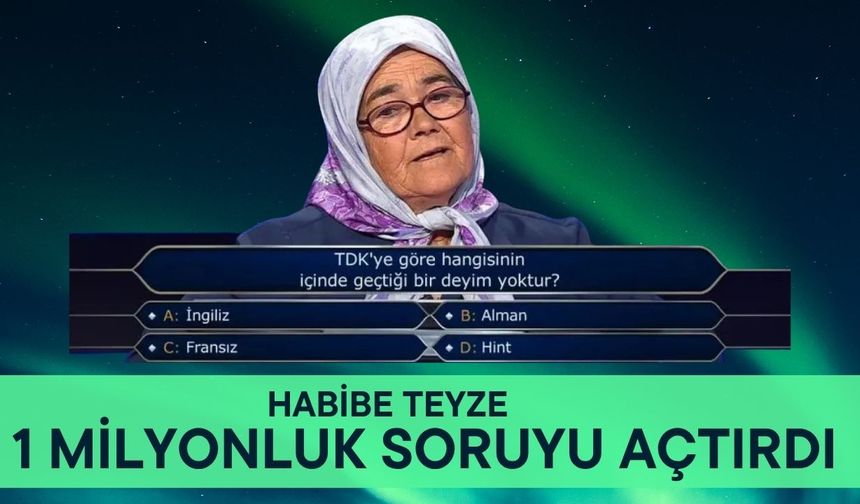 Kim Milyoner Olmak İster'de yaşlı kadın, izleyenleri şaşırttı