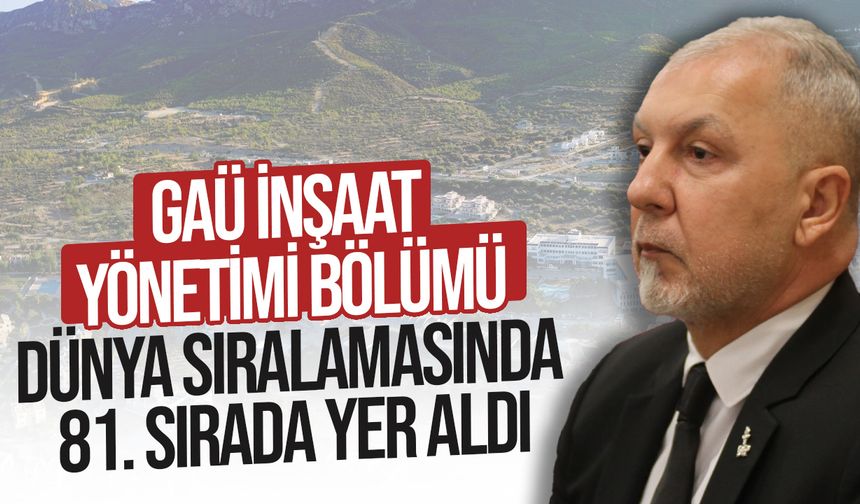 Akpınar: Bu önemli başarı, GAÜ’nün küresel akademik vizyonunun somut bir göstergesidir”