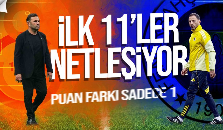 Fenerbahçe–Galatasaray Derbisinde İlk 11'ler Netleşiyor! İşte Muhtemel Kadrolar