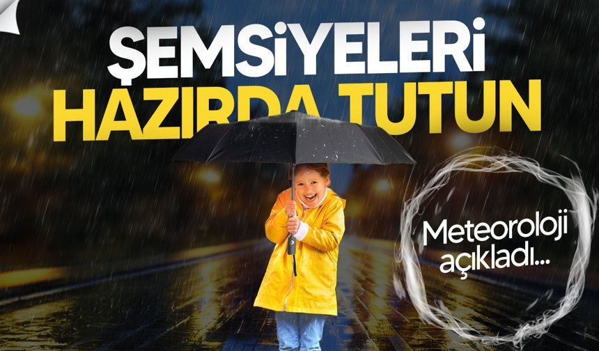 Meteoroloji uyardı: Öğle saatlerinde sağanak bekleniyor