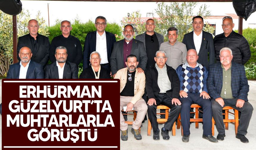 Cumhurbaşkanı Erhürman Güzelyurt’ta Muhtarlarla Bir Araya Geldi