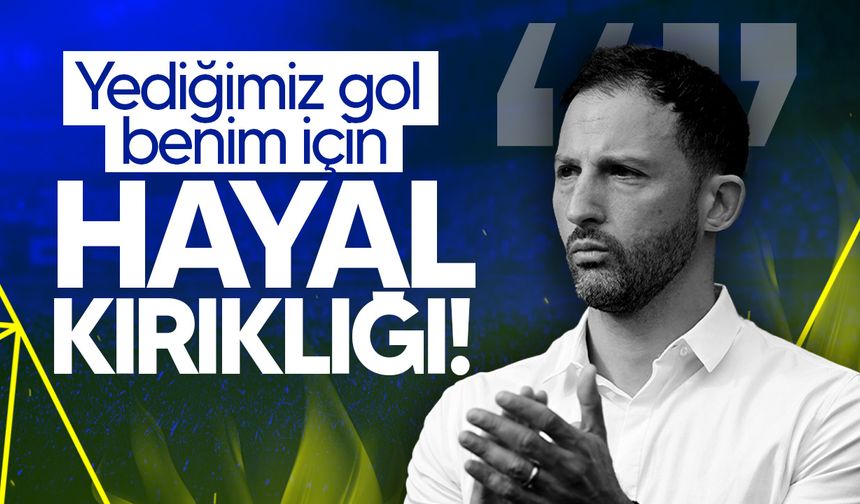 Domenico Tedesco: "Bir kere daha rakibin ortasını engelleyemedik!"
