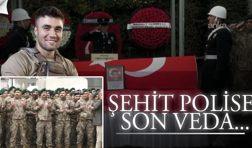 İstanbul'da Şehit Olan Polis Memuru Emre Albayrak Törenle Uğurlandı