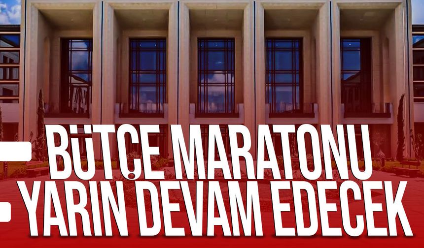 Meclis Genel Kurulu Yarın Bütçe Görüşmelerine Devam Edecek