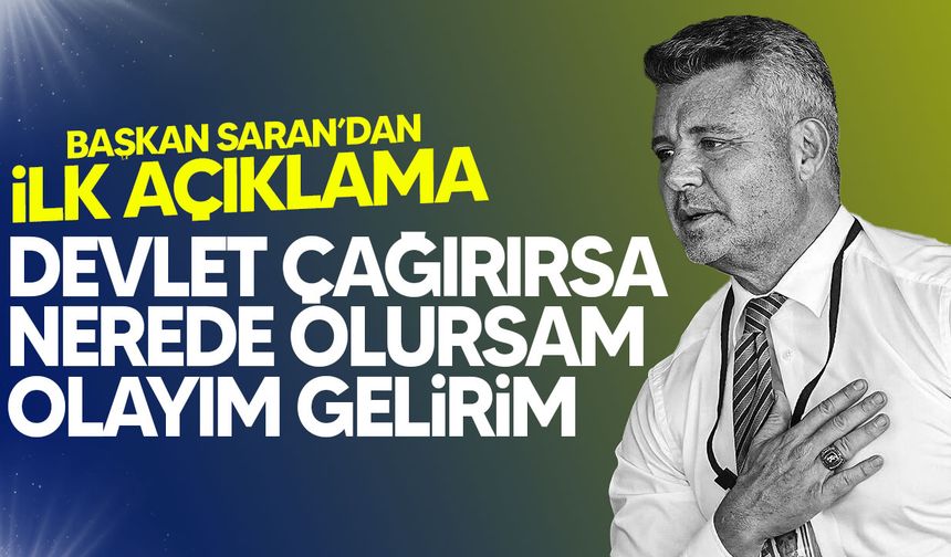 Saran: "Veremeyeceğimiz hiçbir hesabımız yok"