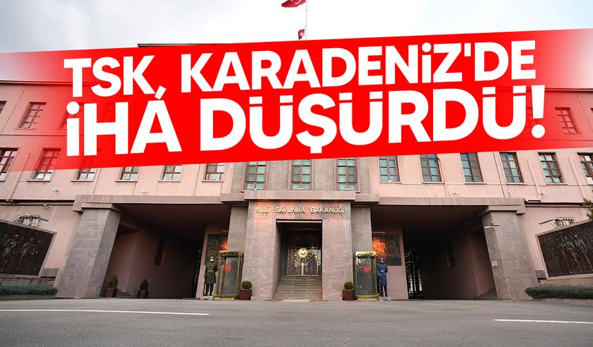 TSK Karadeniz’de Kontrolden Çıkan İHA’yı Vurarak Düşürdü