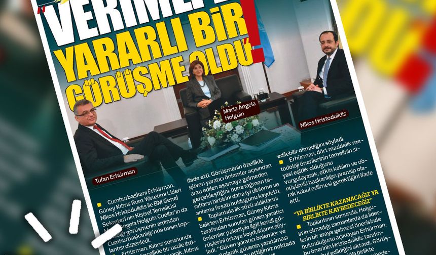 29 OCAK 2026 KIBRIS GERÇEK MANŞET