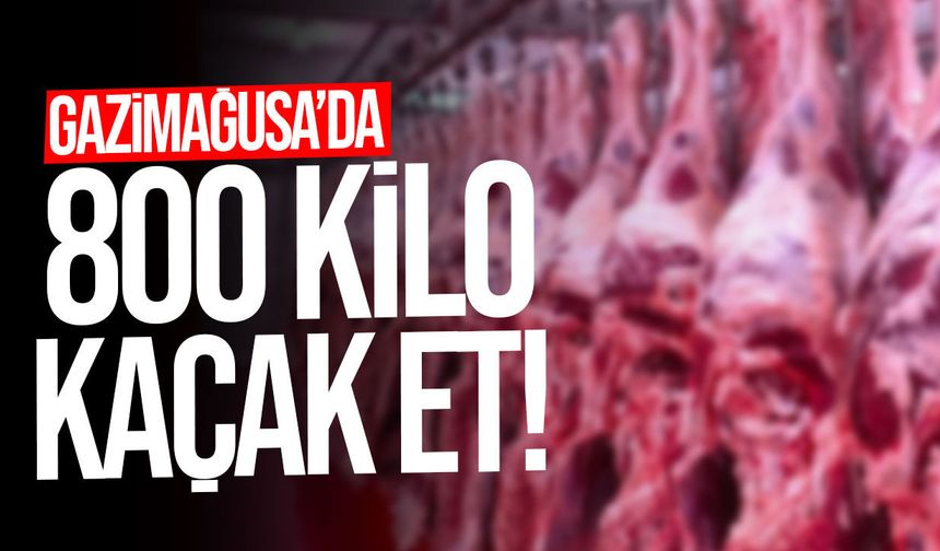 Gazimağusa’da 800 Kilo Gümrüğe Beyan Edilmemiş Et Ele Geçirildi