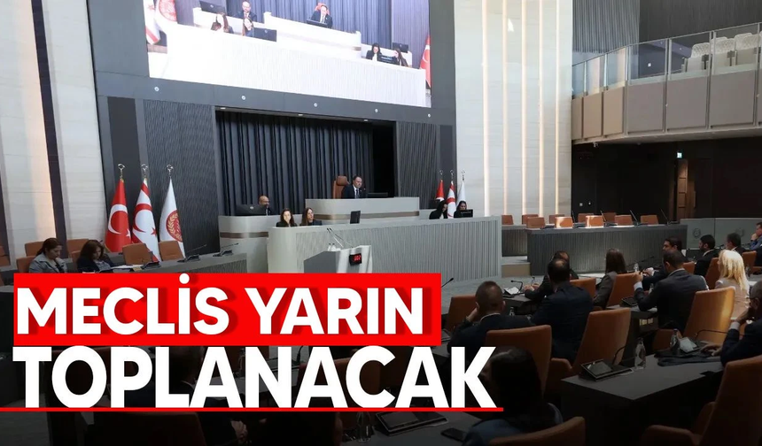 Meclis Yarın Toplanıyor!