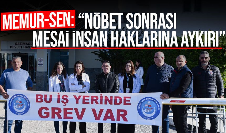 Memur-Sen’den Gazimağusa Devlet Hastanesi’nde Uyarı Grevi