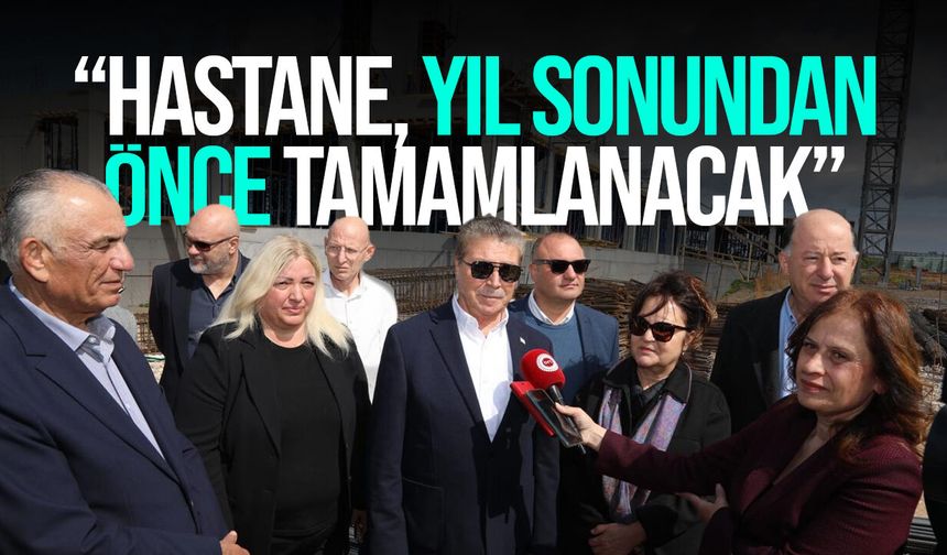 Başbakan Üstel Pamuklu Devlet Hastanesi inşaatında incelemelerde bulundu