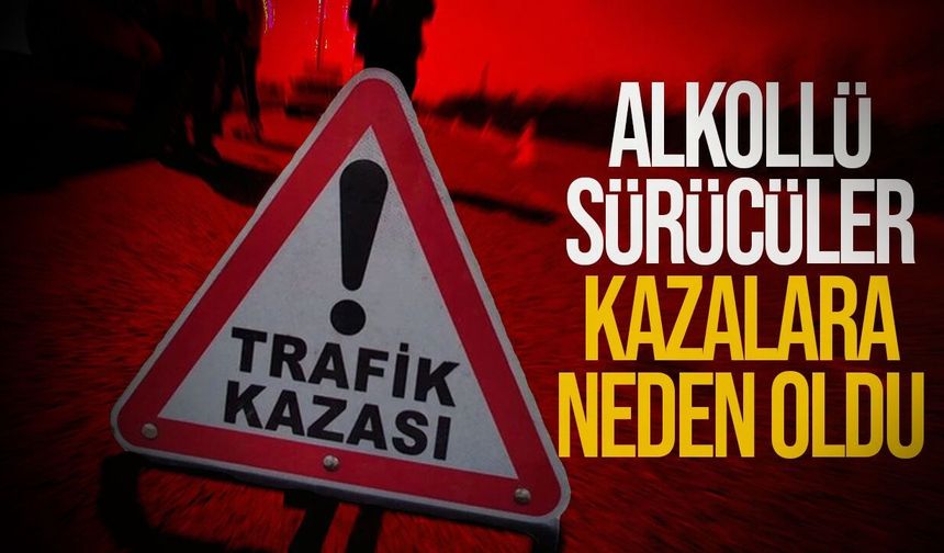 Lefkoşa ve Minareliköy’de alkollü sürücüler kazaya karıştı
