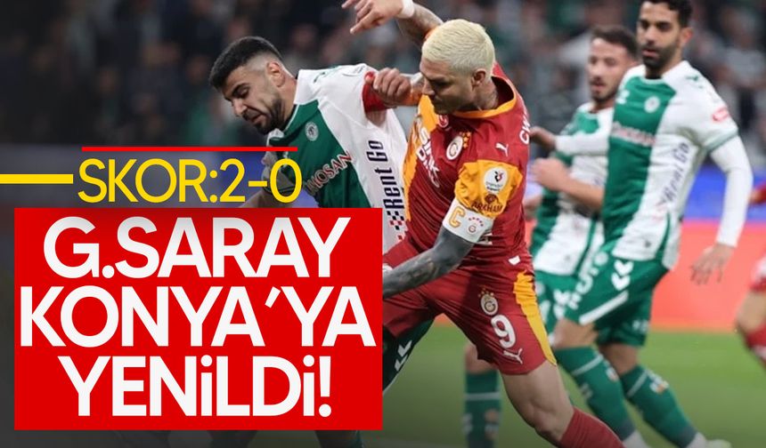 Galatasaray, Konyaspor'a kaybetti!