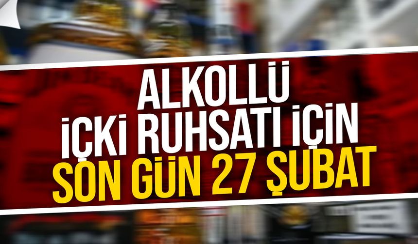 Gazimağusa’da alkollü içki ruhsatı için son gün 27 Şubat