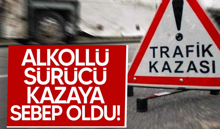 Alkollü Sürücü Park Halindeki Araca Çarptı