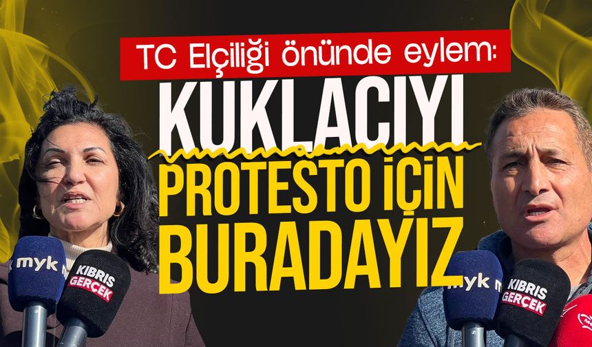 KTOEÖS’ten TC Lefkoşa Büyükelçiliği Önünde Eylem: “Dayatmaları Reddediyoruz”