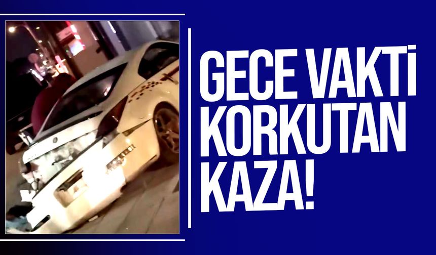 Lefkoşa’da Alkollü Sürücü Kaza Yaptı: Reklam Panosu ve Beton Kolona Çarptı