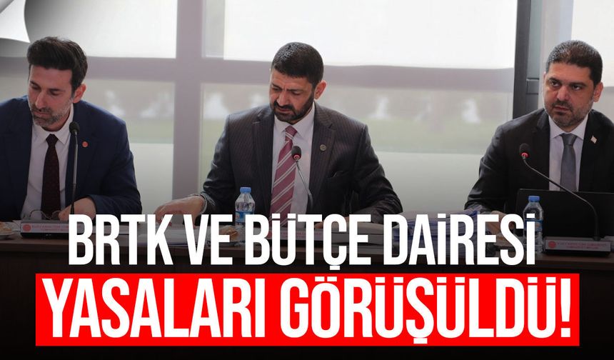 Meclis Komitesi BRTK ve Bütçe Dairesi Yasalarını Görüştü