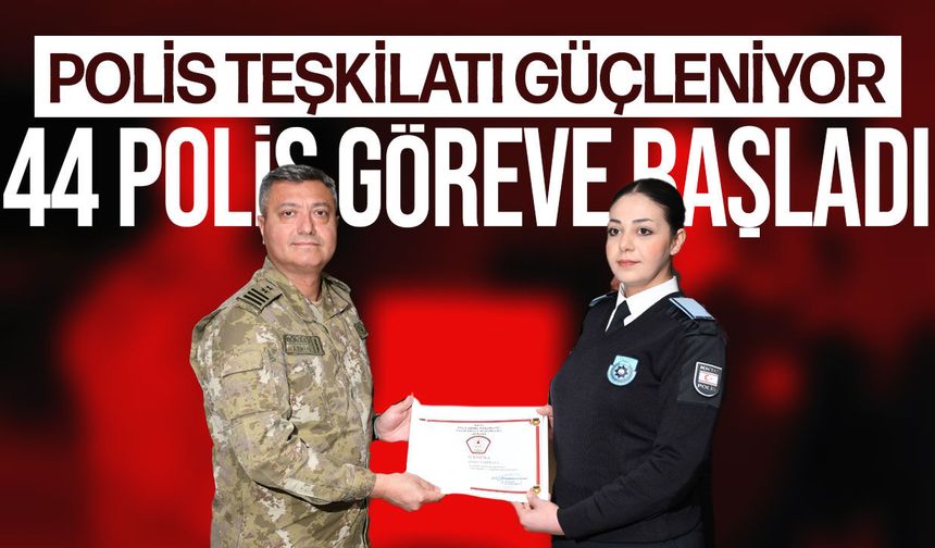 Polis Genel Müdürlüğü Kadrosuna 44 Sivil Hizmet Görevlisi Katıldı