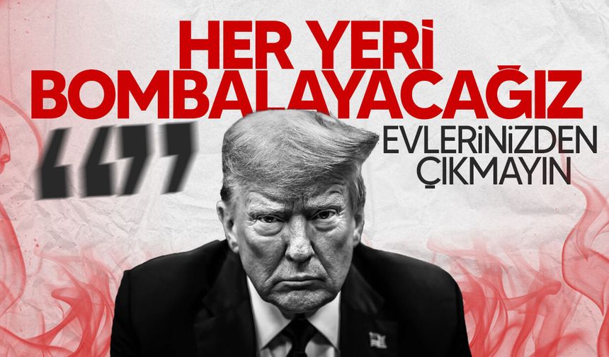 Trump'tan İran'a saldırı sonrası ilk açıklama!