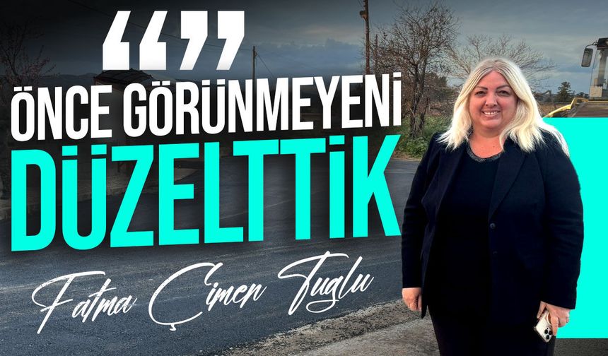 Tuğlu, Zeybekköy’de tamamlanan altyapı ve başlatılan asfaltlama çalışmalarına ilişkin açıklamalarda bulundu
