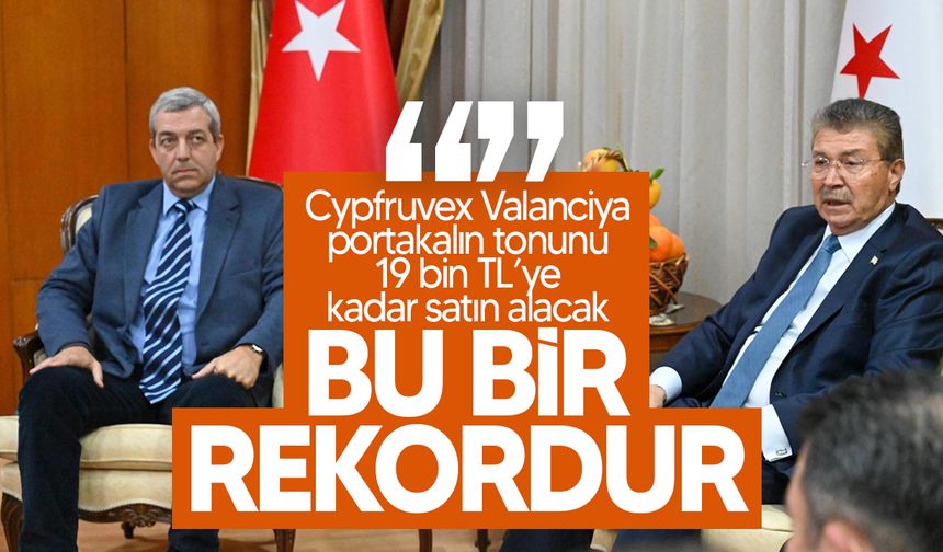 Üstel, Cypfruvex yönetimi ve üretici birliklerinden temsilcilerle bir araya geldi