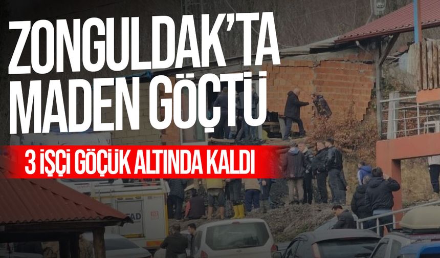 Zonguldak Kilimli’de Maden Ocağında Göçük: 3 İşçi Mahsur