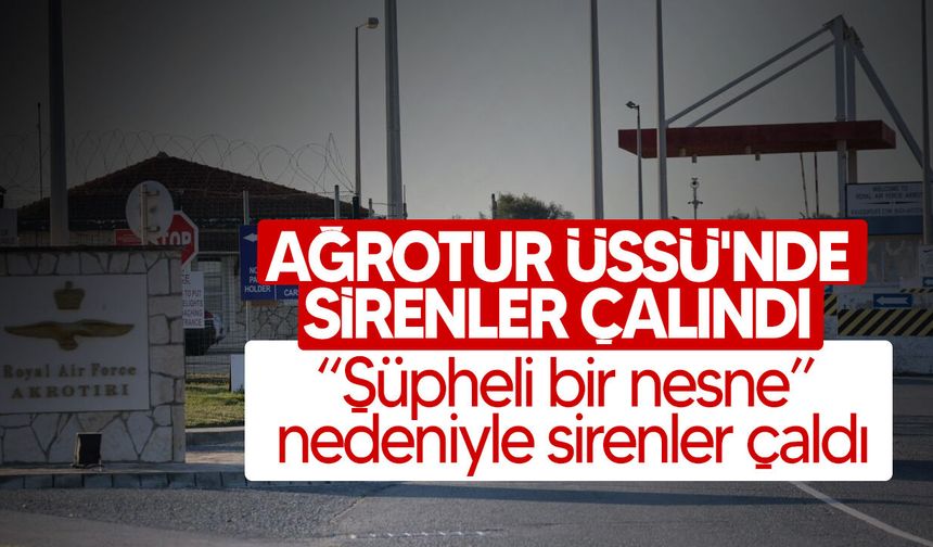 Ağrotur Üssü’nde sirenler çaldı: Güvenlik tehdidi iddiası