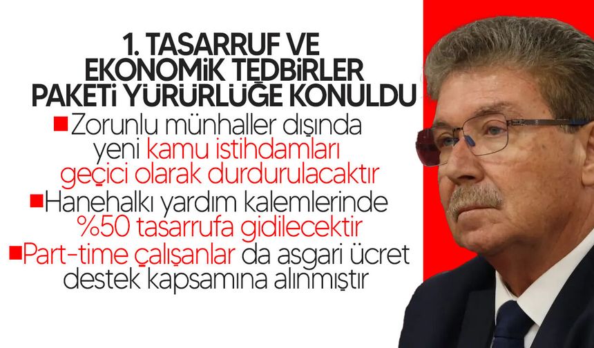 Bakanlar Kurulu “1. Tasarruf ve Ekonomik Tedbirler Paketi”ni yürürlüğe koydu