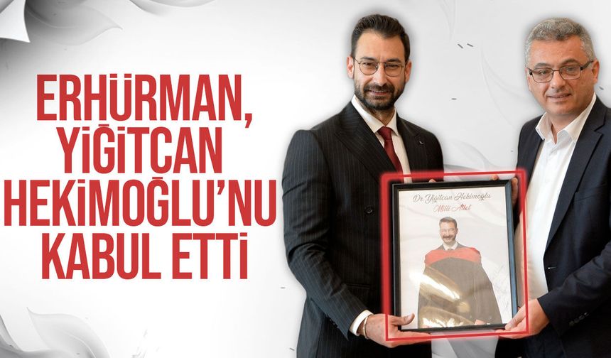 Erhürman, Milli Atlet Yiğitcan Hekimoğlu’nu Kabul Etti