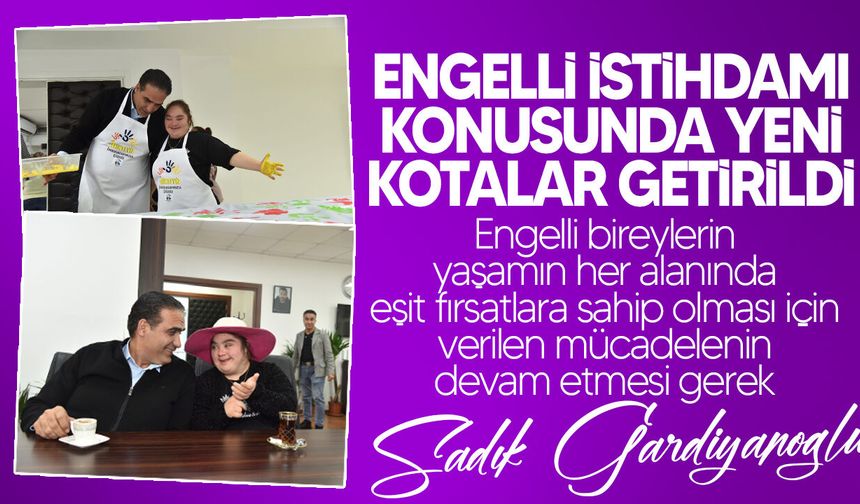 Gardiyanoğlu: Toplumumuzun her bireyi değerlidir