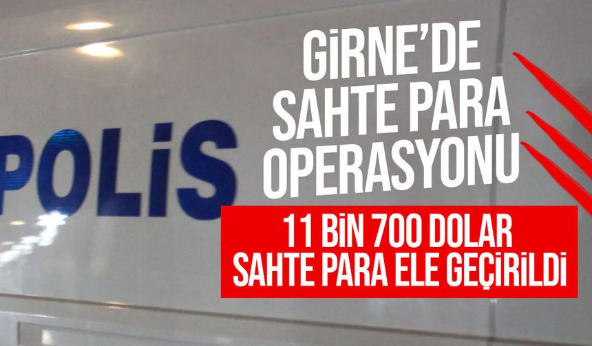 Girne’de sahte dolar operasyonu: 11 bin 700 dolar ele geçirildi