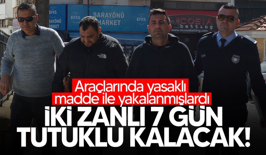 Gönyeli'de yasaklı madde operasyonu: İki zanlı mahkemeye çıkarıldı!