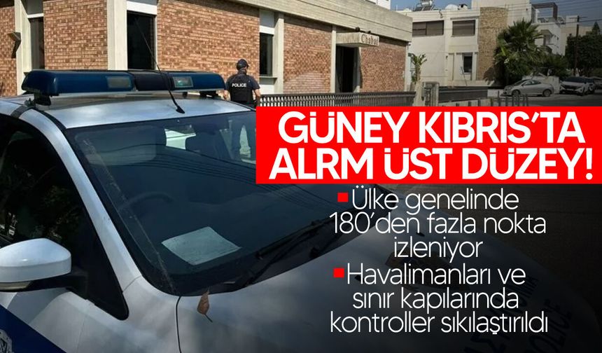 Güney Kıbrıs'ta üst düzey alarm!