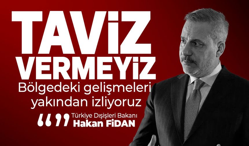Hakan Fidan: Milli güvenliğimizden taviz vermeyiz
