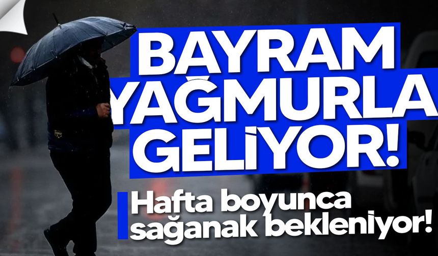 Hava yağışlı: hafta boyunca sağanak bekleniyor