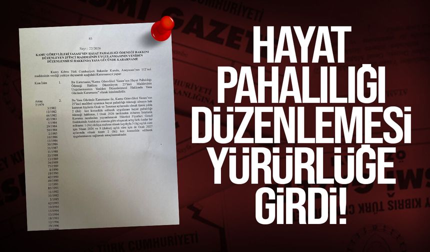 Hayat Pahalılığı Ödeneği Kararnameyle Yeniden Düzenlendi